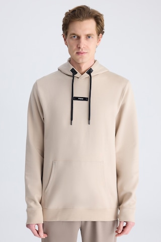Twn Slim Fit Bej Düz Örgü Pamuklu Sweatshirt 5ece247020042 Bej