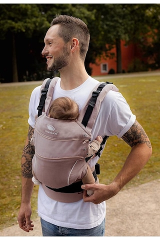 Manduca First Ergonomik Bebek Taşıyıcı 3 Taşıma Pozisyonu, Ayarlanabilir ve Konforlu Portbebe Kayısı Tek Ebat