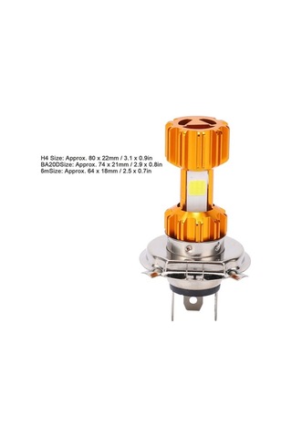 Besthome1 18w 6500k Cob Led Araç Motosiklet Farı Ampülü 1300lm Hızlı Kurulum Dayanıklı Beyaz Işık