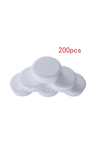 Wezone Halka Havuz İçin 50 Adet Klor Tabletleri - Alg Önleyici, Su Şeffaflığını Artıran, Güneş Işığına Dayanıklı Sabit Klor Dozu Sağlayıcı Beyaz