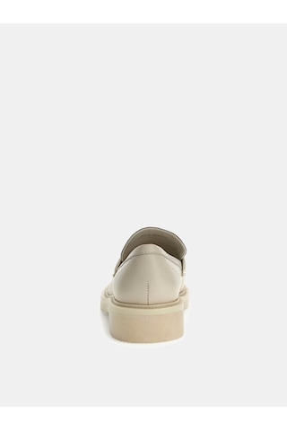 Guess Shuttle Hakiki Deri Kadın Makosen Ayakkabı Flpshulea14 Krem