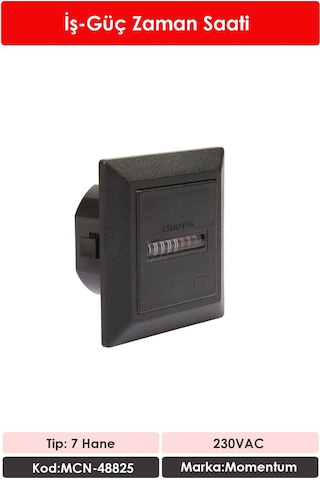 Momentum İş Güç Zaman Saati 7 Hane 230VAC MCN-48825