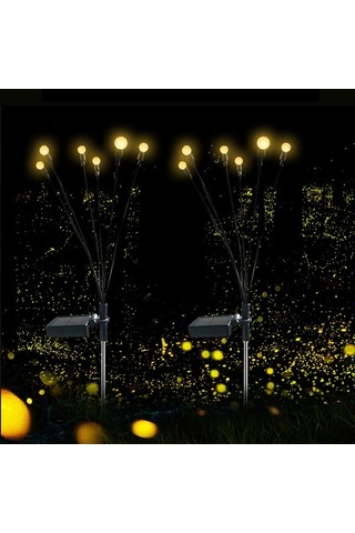 Tongxida Abs+paslanmaz Çelik Sallayan Bahçe Işığı, 6 Kafa, Led Renkli, Otomatik, Güneş Enerjisi, Ip65, Bahçeler İçin