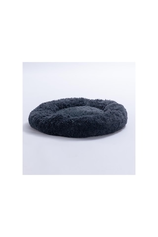 Pawstar Lüx Donut Kedi Köpek Yatağı Yıkanabilir Antrasit 65 Cm
