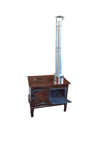 Fırınlı Kamp Sobası Emaye Kuzine Soba