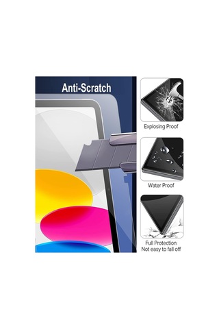 Apple Uyumlu iPad 2022 10.9 10.nesil Fuchsia Cam Ekran Koruyucu