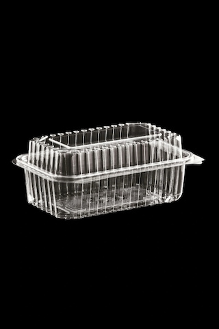 Plastik Kapaklı Sızdırmaz Saklama Kabı 500 Ml Yüksek Kapak 25 Li Set Tek Kullanımlık Gıda Kabı