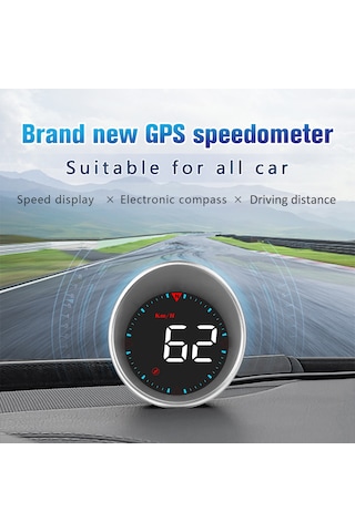 Maiyame G5 Araba Hud Görüntüleyici: Hız, Kilometre, Pusula, Gps İkonu Hız Ve Yorgunluk Alarmı Km/h/mph Dönüştürme Usb İle Kolay Kurulum