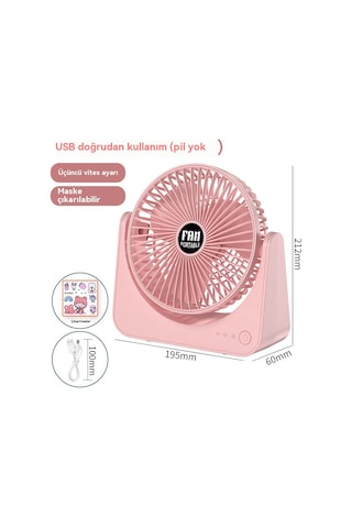 Üç Hızlı Ayarlanabilir, Yüksek Güçlü, Taşınabilir Fan-koyu Yeşil