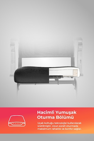 Ergolife Sit Air Toplantı Sandalyesi Tekerlekli, Krom Ayaklı, Fileli, Siyah, Çalışma Koltuğu -572.5f.1.662 Çok Renkli