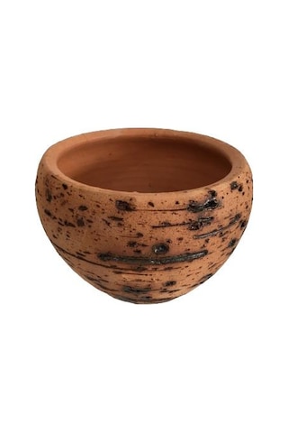 Antik Görünümlü Eskitme Toprak Saksı 11cm 15 Cm