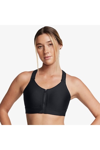 Under Armour Infinity High Zip 2.0 Kadın Siyah Bra 1384118 2800282