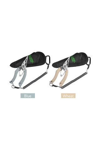 Ranyeek Çelik Micro Yem Pensi - 138mm Multifonksiyonlu Olta Aleti Buğday Rengi - Kılıf Ve Lanyard Dahil