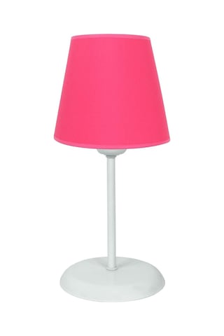 Şenay Aydınlatma Metal Ayak Modern Konik Kumaş Abajur-Koyu Pembe Diğer