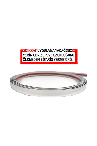 Gümüş Nikelaj 10 Mm Genişlik 3 Metre Uzunluk