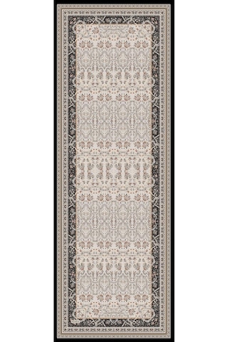 Premium Lux Original Etnik Desen Şal Vual İpek, 1. Sınıf, Hafif, Rahat, Şık, Tesettür Giyim Siyah & Bej