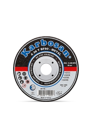 Karbosan 180x3.0x22.23 Metal Kesme Diski - 25 Adet Karbosan 180x3.0x22.23 Metal Kesme Diski - 25 Adet