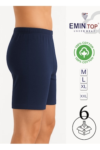 Mercan Erkek Boxer Short 6'lı - Lacivert Boxer Şort