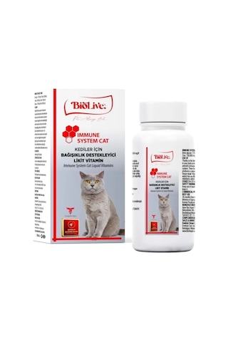 Biolive Immune Cat Kediler İçin Sıvı Min 100ml