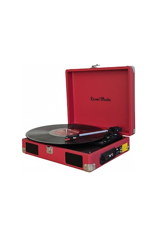 Record Master Rm-311 Kırmızı Renkli Pikap - Tüm Plaklar İle Uyuml