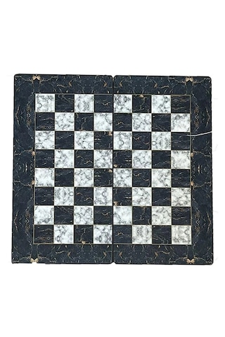 Marble Kırmızı Büyük Boy Tavla Takımı