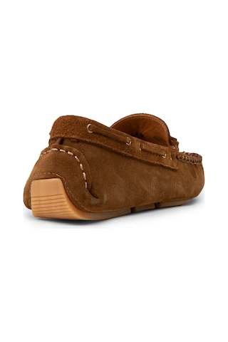 Deery Kadın Hakiki Süet Taba Rengi Püsküllü Loafer - Dl506ztbac01