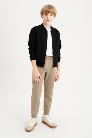 Erkek Çocuk Basic Jogger Paça Okul Eşofman Altı Ak-2350 Bej