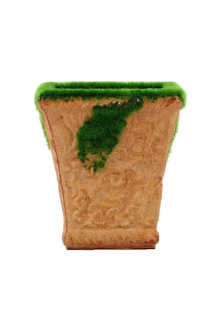 Yosunlu Kare Obje Yeşil
