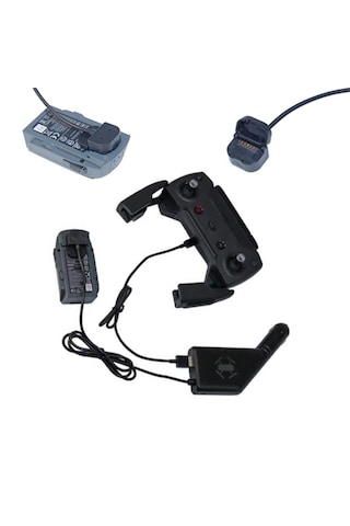 DJI Spark Aynı Anda Kumanda ve Pil Şarjı için Araç Şarj Aleti 2.5