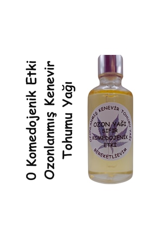 Bereketlievim Ozonlanmış Kenevir Tohumu Yağı 50 ML