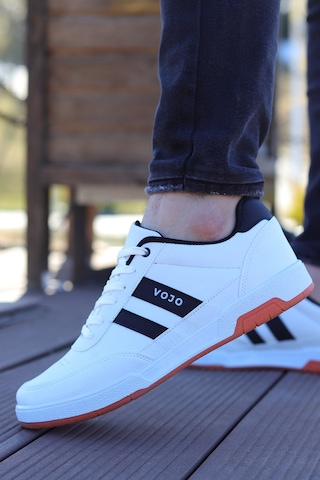 Vojo Gen 5 Rahat Taban Cilt Erkek Sneker Spor Ayakkabı 267800001842 05 Beyaz Beyaz