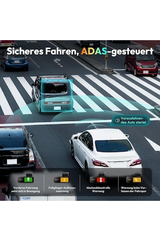 Botslab Araç Kamerası Araç Ön Arka, 4k Araç Kamerası Araç Gps'i Ve 5.8ghz Wifi, Çift Araç Kamerası 64gb Sd Kart, Adas, Süper Gece Görüşü F1.5 Ve Wdr, 170 Geniş Açı, 2,45" Ips, 7/24 Park İzleme, Döngü Kayıt