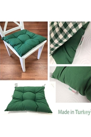 Amerikan Servis Ekose Yeşil 6lı Supla Ve Runner Set Ile 6 Adet Pa Yeşil