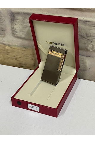 Vindiesel Marka Füme Sarı Renk Gazlı Kişiye Özel Çakmak