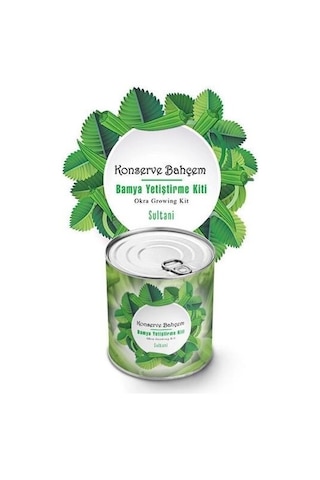 Buffer Konserve Bahçem Evde Konservede Sultani Bamya Yetiştirme Kiti Mavi