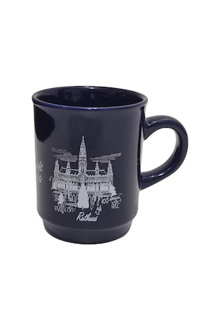 Vintage Nürnberg Christkindlesmarkt Tasarımlı Porselen Kupa 9,5cm 006 Çok Renkli