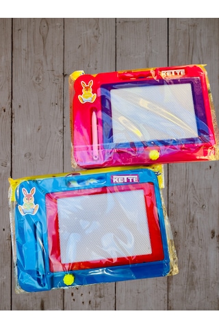 Aksoy Yazı Tahtası Çocuklar İçin Mavi Renk 26 Cm Uzunluk 18 Cm Ge