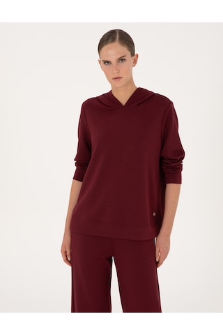 Pierre Cardin Kadın Vişne Sweatshirt 50314972-vr223 Vişne