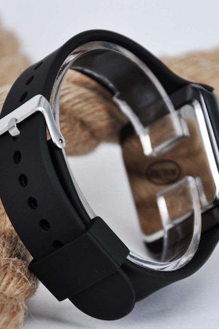 Sonsuzsaat Su-561 Siyah Silikon Kordonlu Led Dokunmatik Unisex Kol Saati