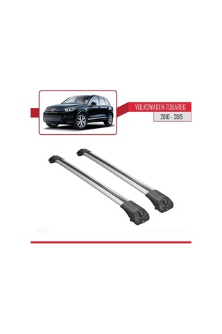 Volkswagen Touareg 2010-2015 Arası İle Uyumlu Ace-1 Ara Atkı Tavan Barı Gri
