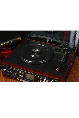 Knstar Retro Ahşap Pikap Radyo - Kaset - Usb - Sd - Bluetooth