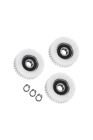 E-bike Pedal Destekli Dişli Rulmanlı Set 37t Sarı Plastik 3 Lü Dişli Takımı