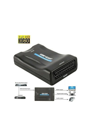 Hdmi To Av Scart Çevirici Dönüştürücü Skart Convert Tüplü Tv Tele (525503329)