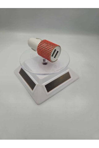 Kırmızı Taşlı Araç Çakmaklık Şarj Çift Çıkışlı A Kalite