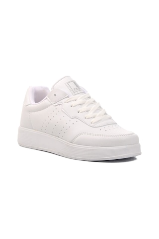 Beyaz Bağcıklı Unisex Sneaker 158 Beyaz