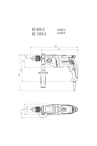Metabo BE 850-2 Darbesiz Matkap 850 W