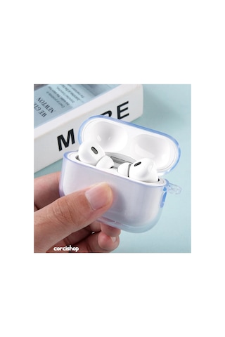 Apple Airpods Pro 3 Kılıf Şeffaf Silikon Ürün Kulaklık Değildir Beyaz