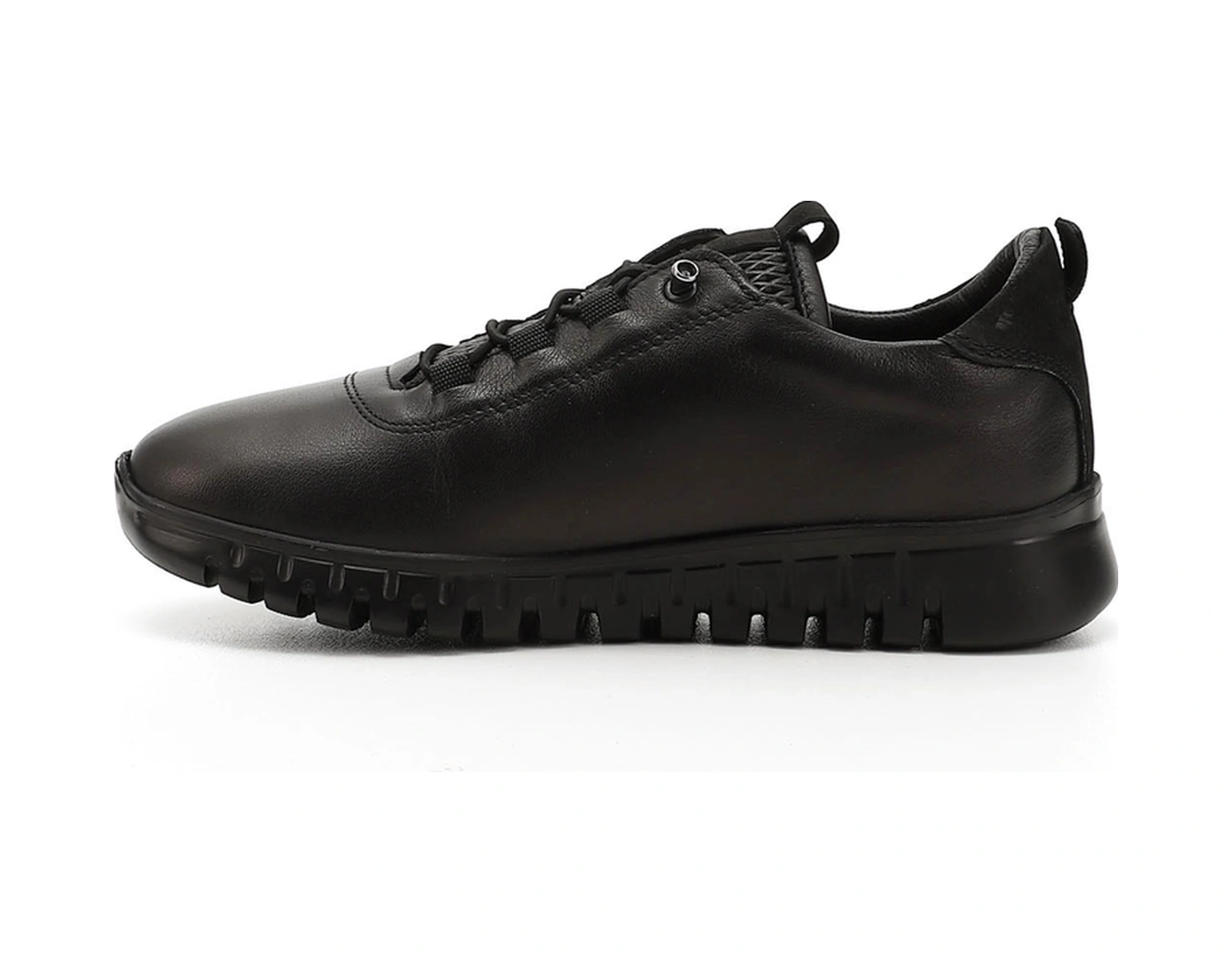 Gönderi(R) Gönderi R Kadın Siyah Dolgu Taban Lastik Bağcıklı Hakiki Deri Sneaker Ddza77542912 Siyah