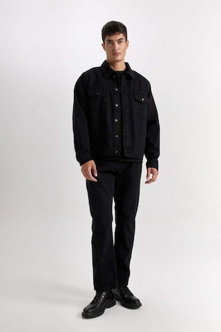 DeFacto Düğmeli Cepli Jean Ceket D2846AX24AUNM40 Siyah