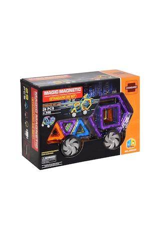 Kzl-Jh6866 Kızılkaya Manyetik  29 Parça Araba Tekerlekli